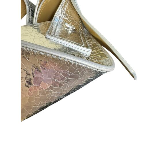 Alexander McQueen NWT T-Bar Sling Pouch in Silver - Picture 12 of 16